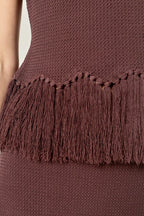 Sahara Chocolate Fringe Set