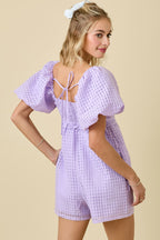 Gingham Romper