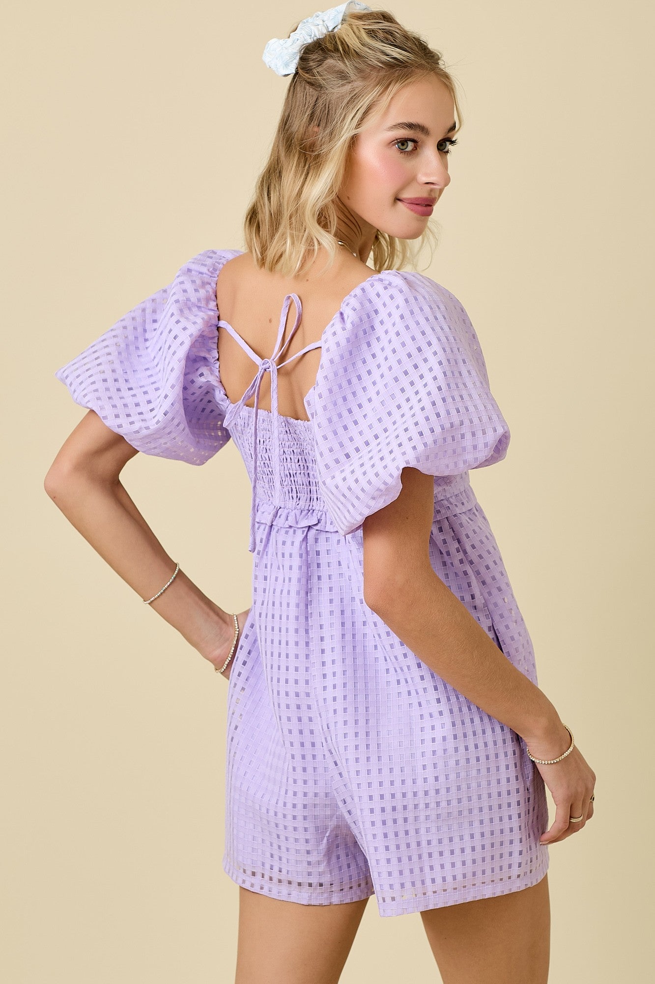Gingham Romper