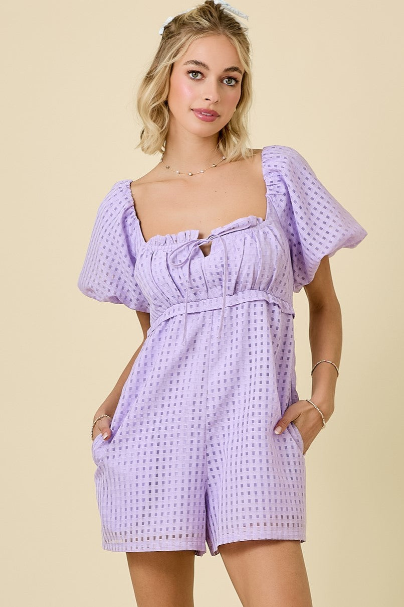 Gingham Romper