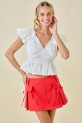 Hibiscus Bow Skort