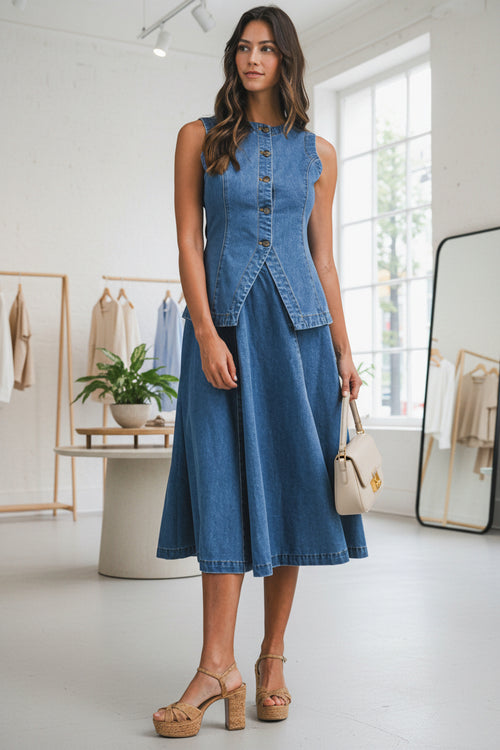 Cannes Denim Top