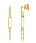 Gold Paperclip Drop Earrings product shot