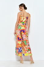 Patchwork Wide-leg Jumpsuit