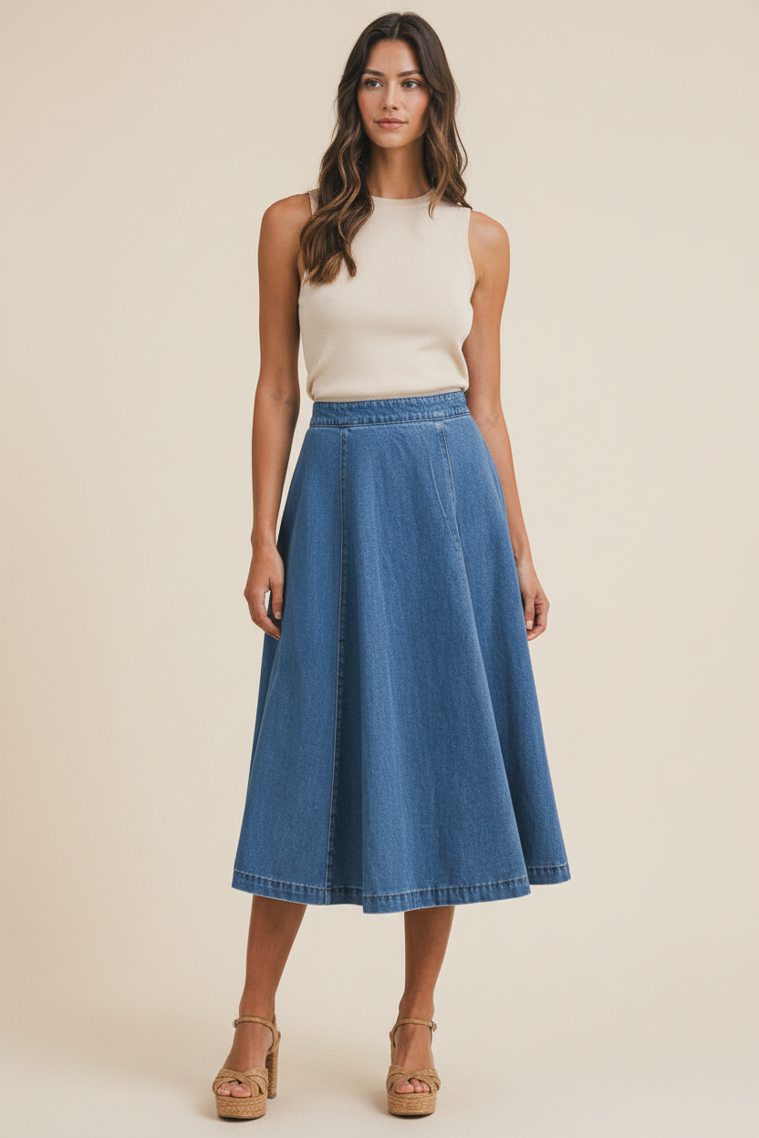 Lola skirt styled separately